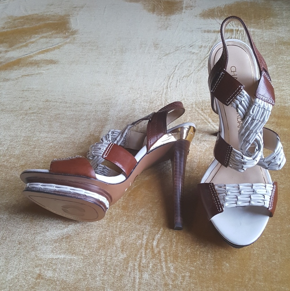 Charles Jourdan strappy boho heels